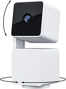 WYZE Cam Pan v3 Indoor/Outdoor IP65 1080P 360° Pan/Tilt/Zoom WiFi Smart Home Security Camera, Motion Tracking for Baby/Pet, Color Night Vision, Works with Alexa&Google Assistant, Free Expert Setup